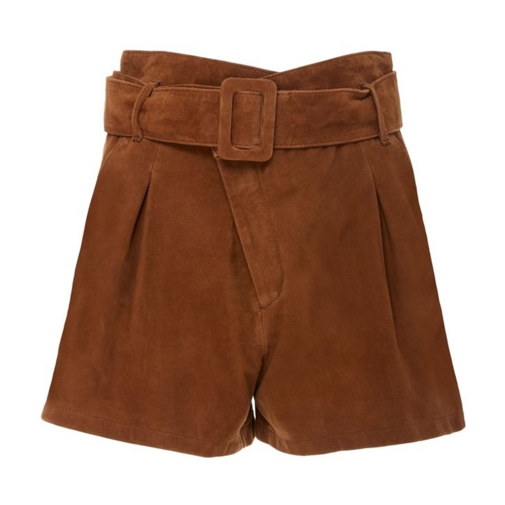 Marissa Webb Lamb Leather Suede Shorts Size 0